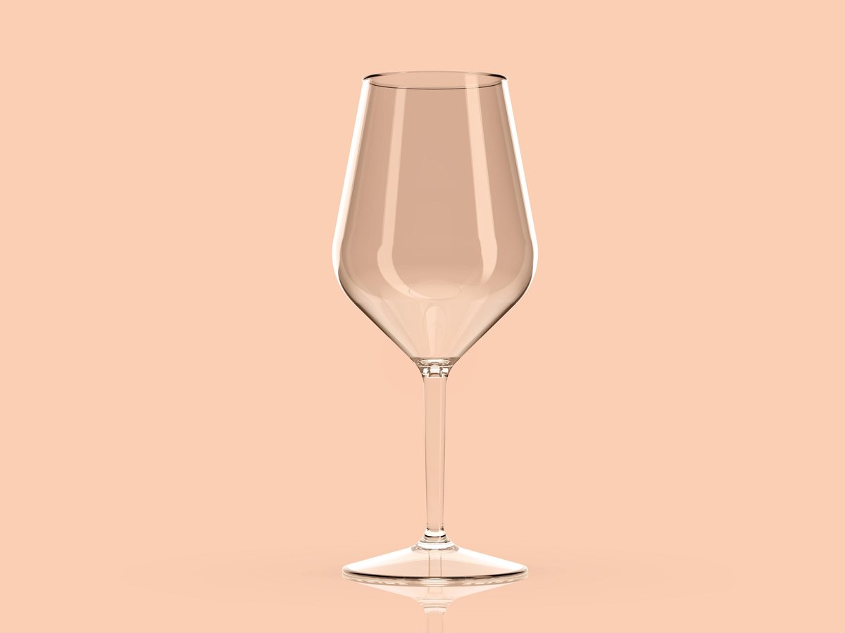 Kunststof wijnglas Happy Glass (set van 2)