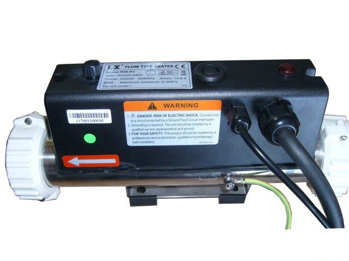 LX heater H30-R1  – 3.0KW – 2 inch heater (recht model met sensor Kabel)
