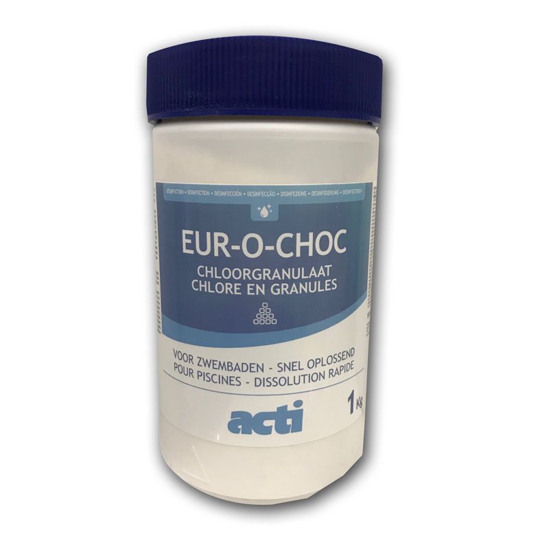 Eur-o-tabs Chloor tabletten 20gr/st – 1kg voor spas en kleine zwembaden