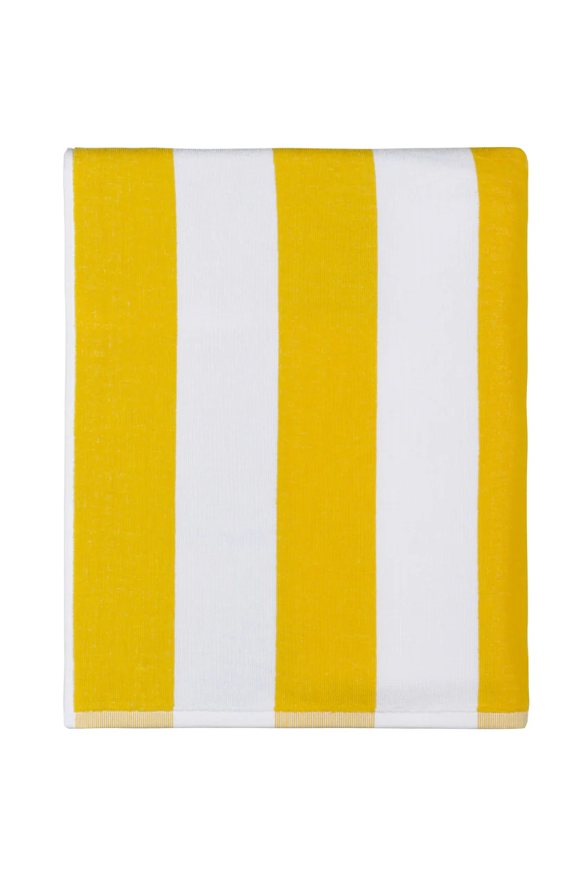 TN_Praia_Gibalta_amarela Torres Novas Beach towel 100×180 cm Gibalta A2 Yellow stripes